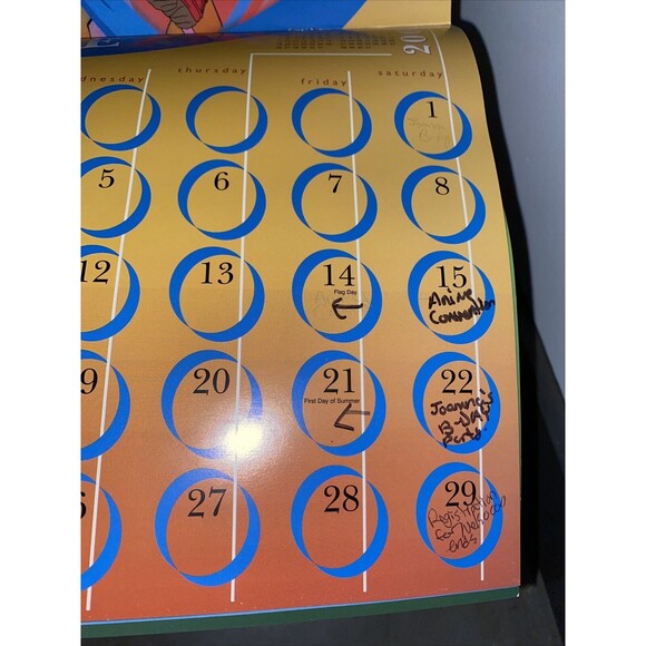 Vintage 2002 Cardcaptors Anime Calendar Rare Unique Art Tv Show Series USED - Picture 7 of 7